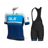 2021 Fahrradbekleidung ALE Blau Trikot Kurzarm und Tragerhose (5)
